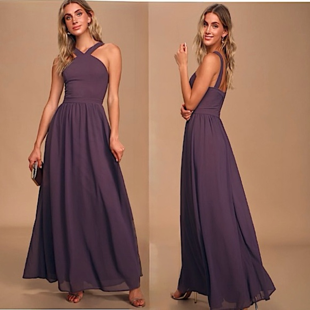 Lulu's Purple Maxi Dress